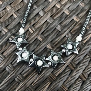 Hematite Star Necklace